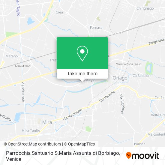 Parrocchia Santuario S.Maria Assunta di Borbiago map