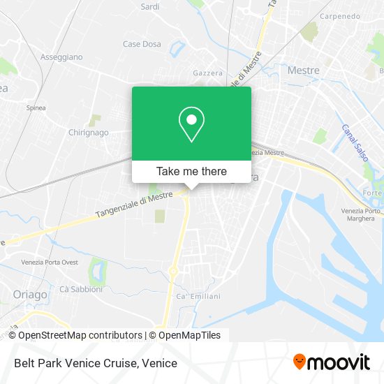 Belt Park Venice Cruise map