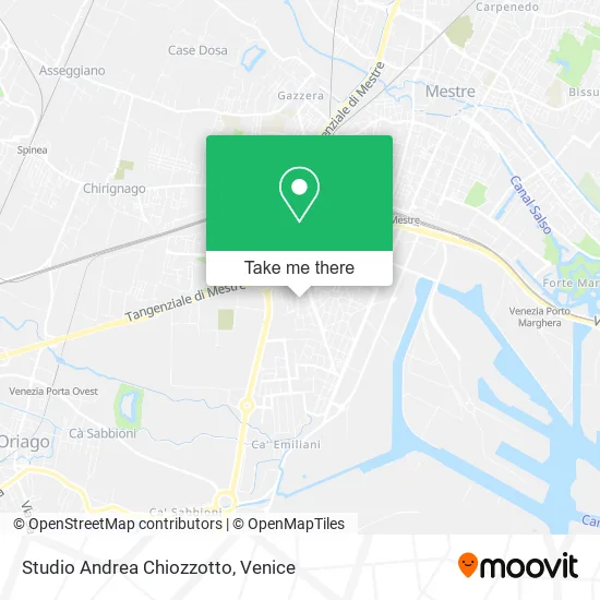 Andrea Chiozzotto Studio map