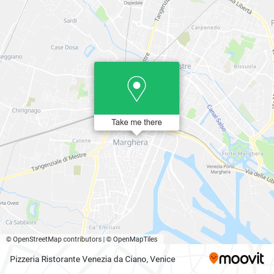 Pizzeria Ristorante Venezia da Ciano map