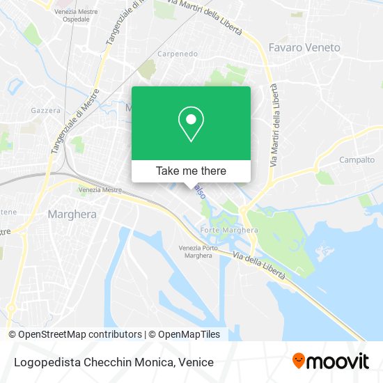 Logopedista Checchin Monica map
