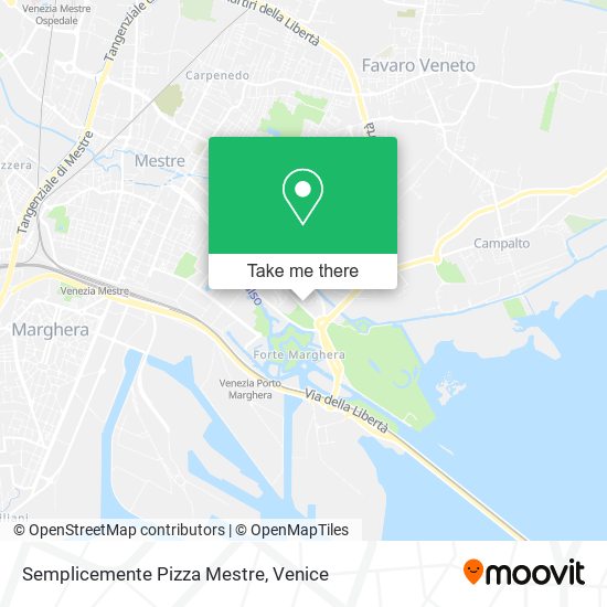 Semplicemente Pizza Mestre map