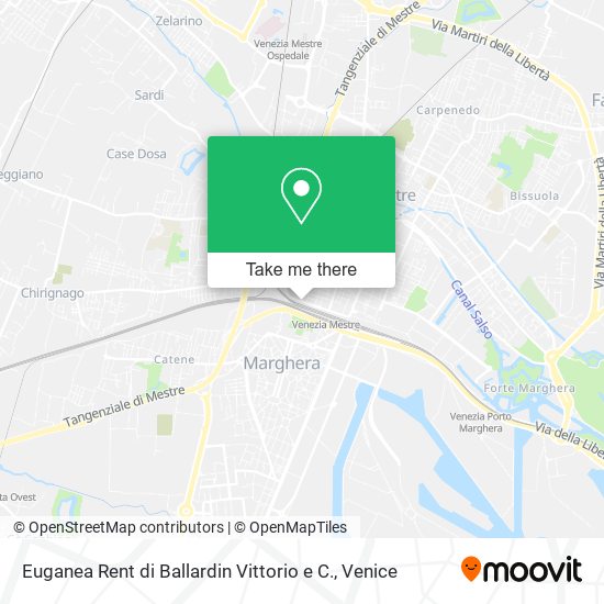 Euganea Rent di Ballardin Vittorio e C. map
