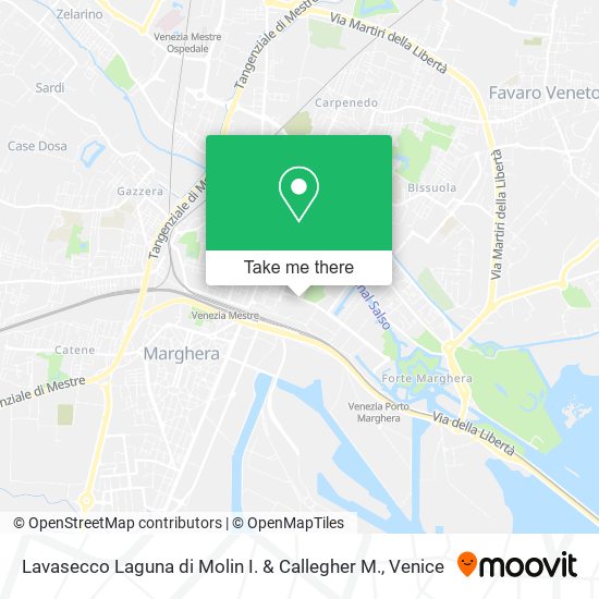 Lavasecco Laguna di Molin I. & Callegher M. map