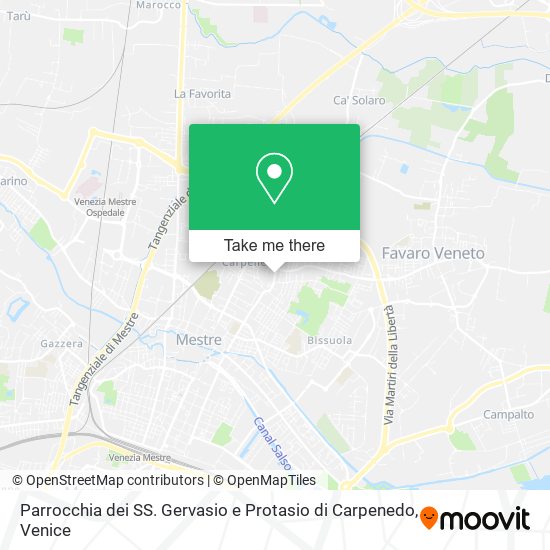 Parrocchia dei SS. Gervasio e Protasio di Carpenedo map