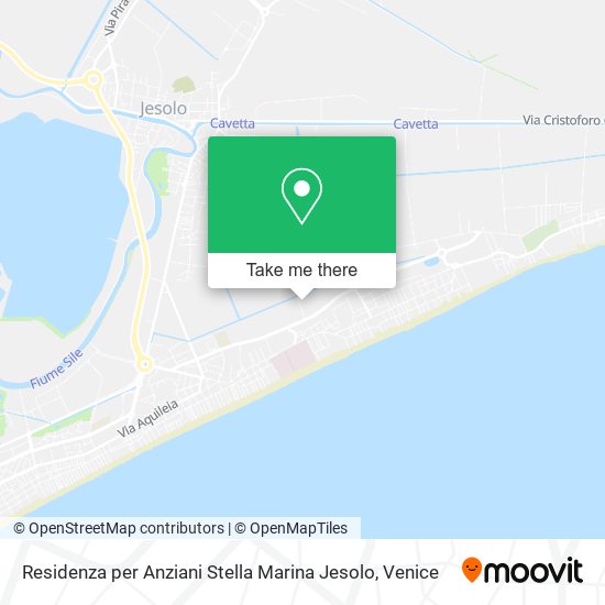 Residenza per Anziani Stella Marina Jesolo map