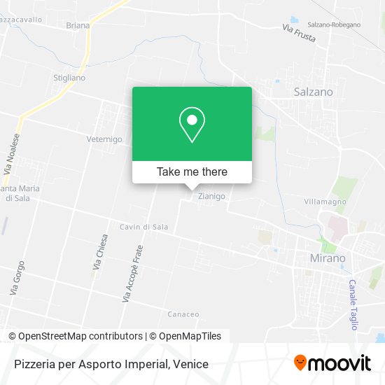Pizzeria per Asporto Imperial map