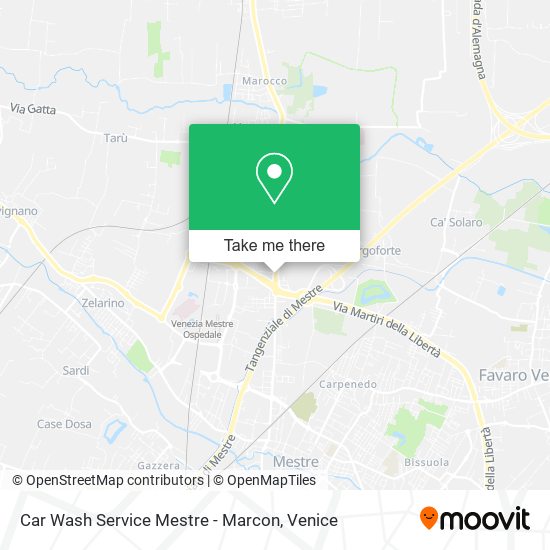 Car Wash Service Mestre - Marcon map