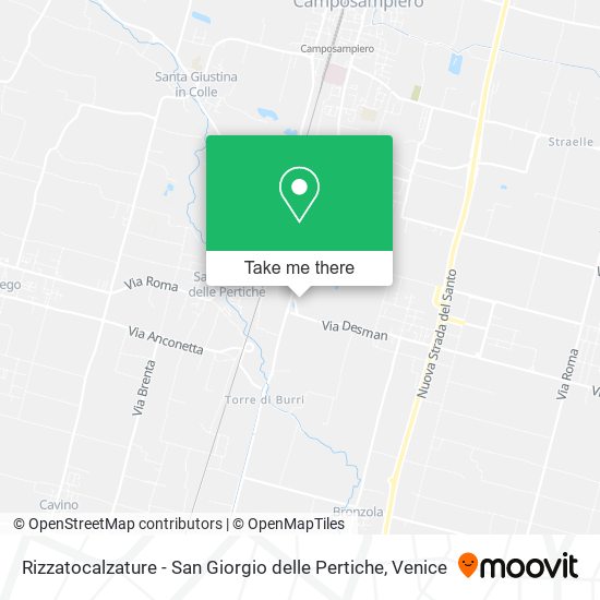 Rizzatocalzature - San Giorgio delle Pertiche map