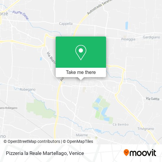 Pizzeria la Reale Martellago map
