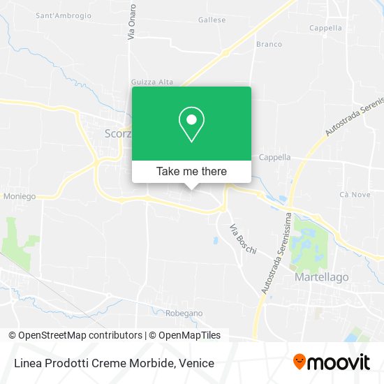 Linea Prodotti Creme Morbide map