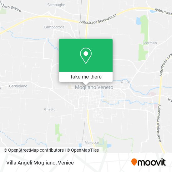 Villa Angeli Mogliano map