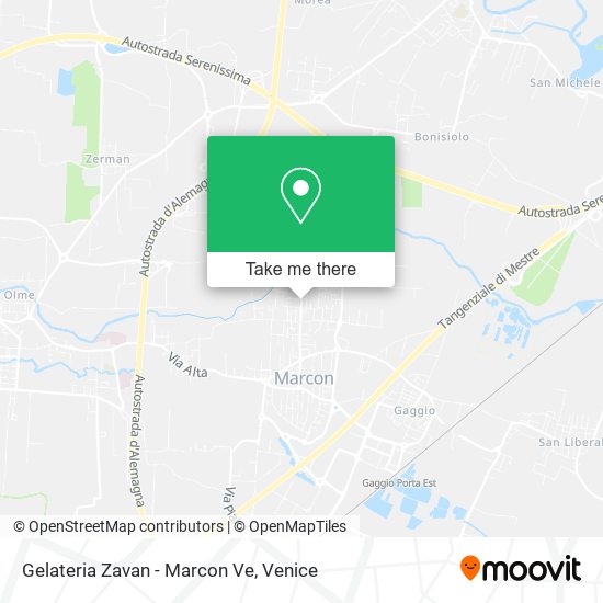 Gelateria Zavan - Marcon Ve map