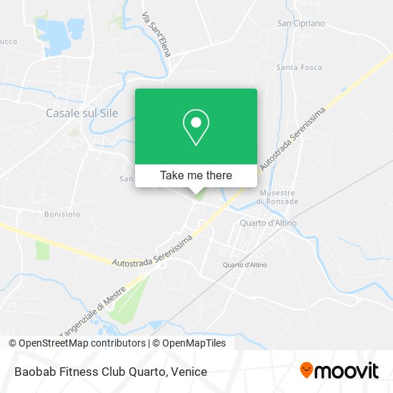 Baobab Fitness Club Quarto map