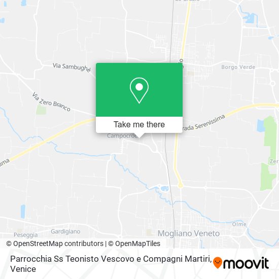 Parrocchia Ss Teonisto Vescovo e Compagni Martiri map