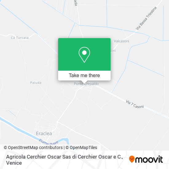 Agricola Cerchier Oscar Sas di Cerchier Oscar e C. map