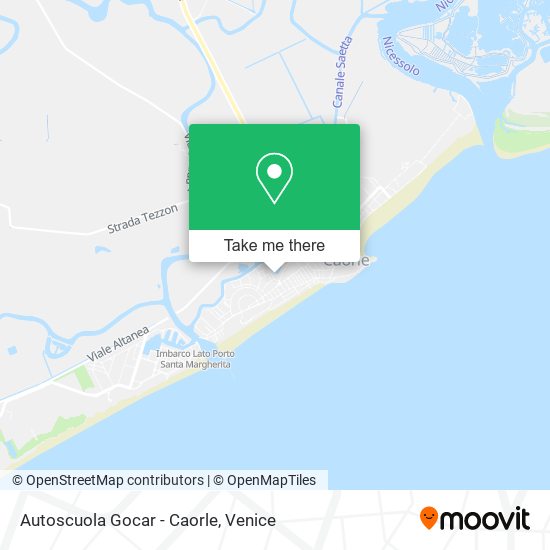 Autoscuola Gocar - Caorle map