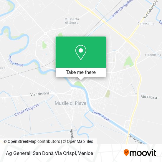Ag Generali San Donà Via Crispi map