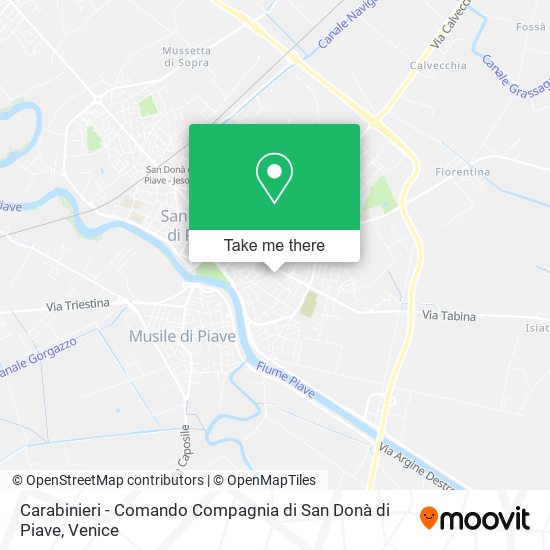 Carabinieri - Comando Compagnia di San Donà di Piave map