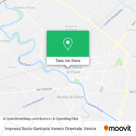 Impresa Socio-Sanitaria Veneto Orientale map