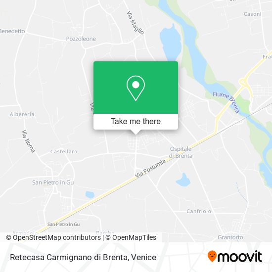 Retecasa Carmignano di Brenta map