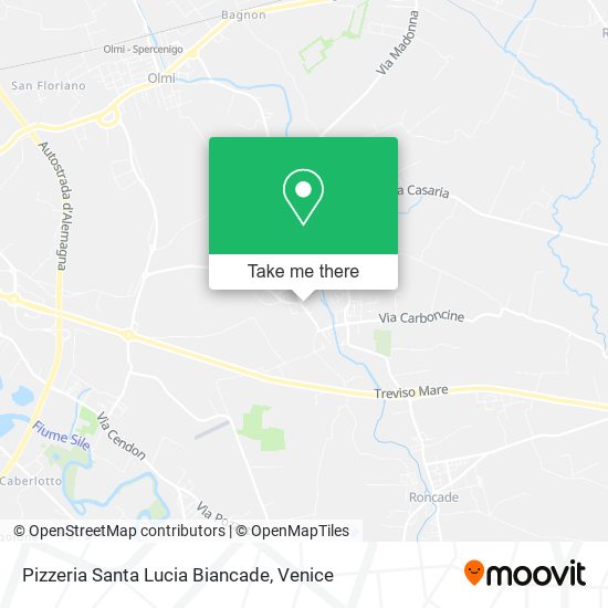 Pizzeria Santa Lucia Biancade map