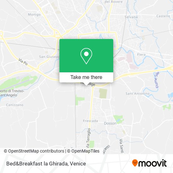 Bed&Breakfast la Ghirada map