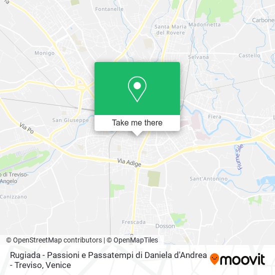Rugiada - Passioni e Passatempi di Daniela d'Andrea - Treviso map