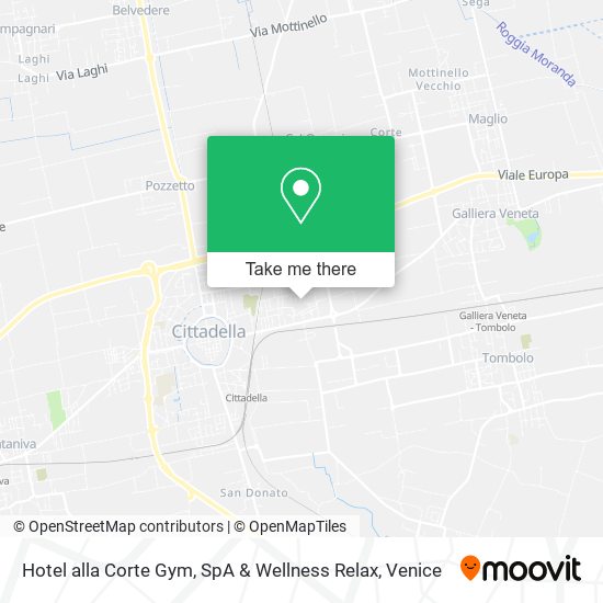 Hotel alla Corte Gym, SpA & Wellness Relax map