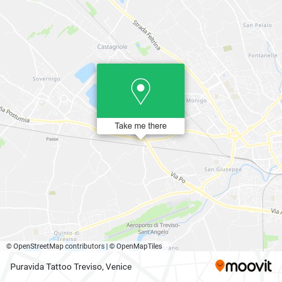 Puravida Tattoo Treviso map