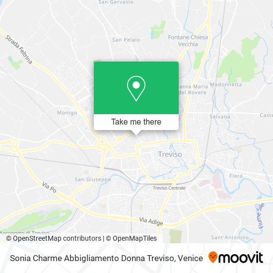 Sonia Charme Abbigliamento Donna Treviso map