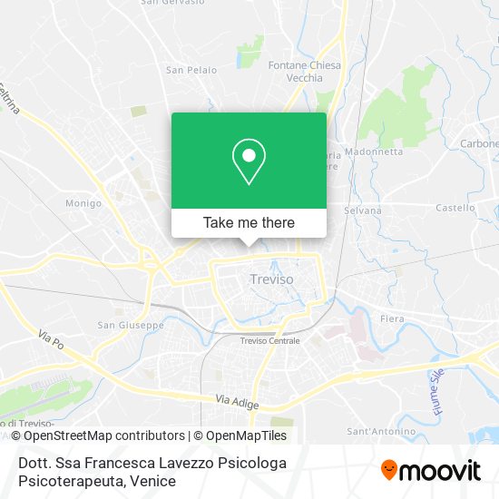 Dott. Ssa Francesca Lavezzo Psicologa Psicoterapeuta map