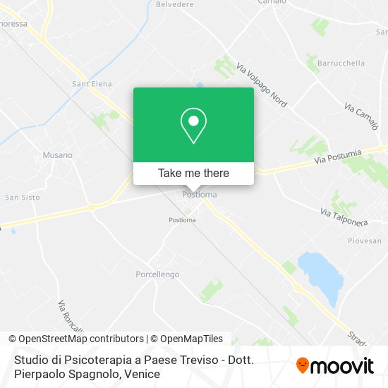 Studio di Psicoterapia a Paese Treviso - Dott. Pierpaolo Spagnolo map