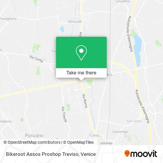 Bikeroot Assos Proshop Treviso map