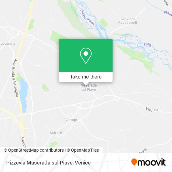 Pizzevia Maserada sul Piave map