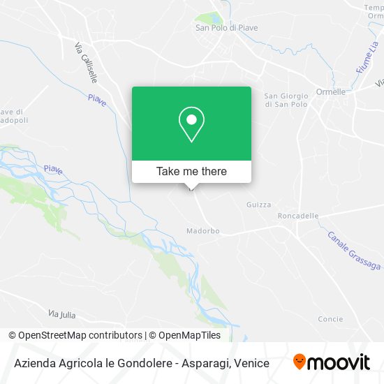 Azienda Agricola le Gondolere - Asparagi map