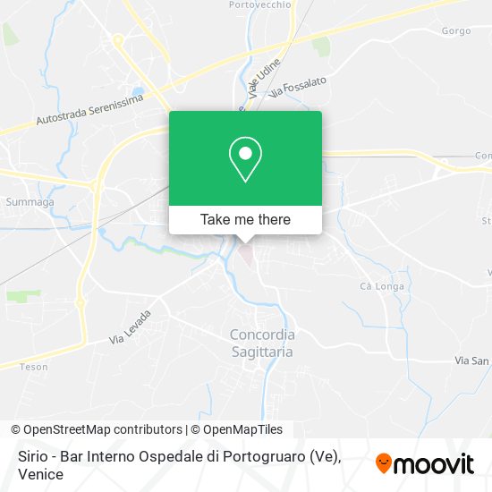 Sirio - Bar Interno Ospedale di Portogruaro (Ve) map
