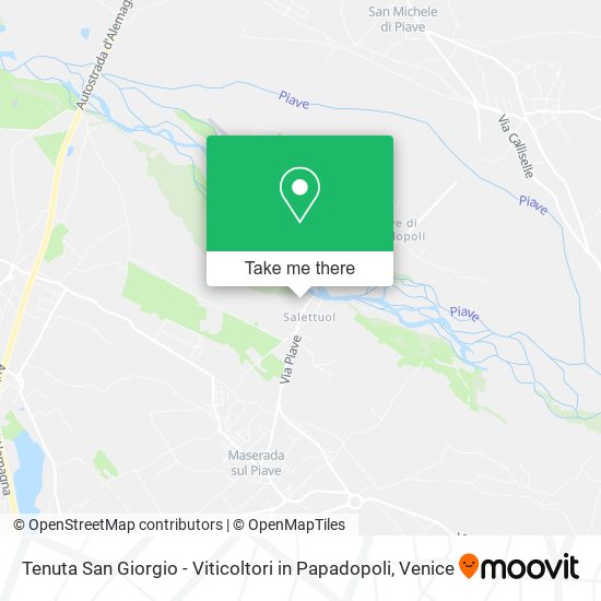 Tenuta San Giorgio - Viticoltori in Papadopoli map