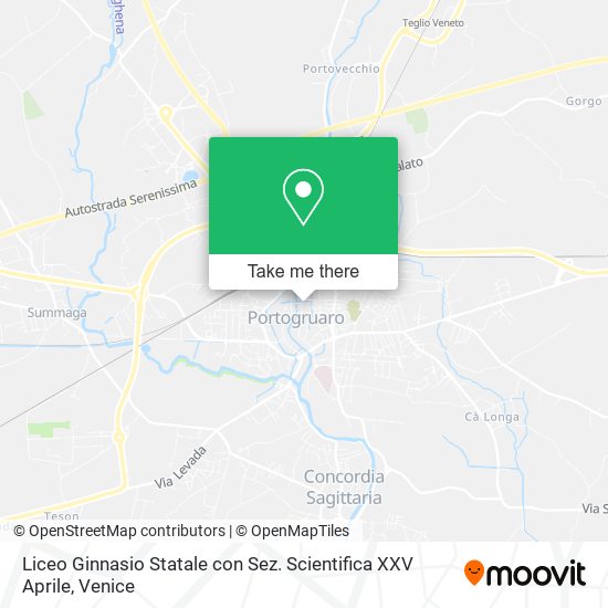 Liceo Ginnasio Statale con Sez. Scientifica XXV Aprile map