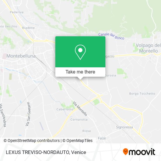 LEXUS TREVISO-NORDAUTO map