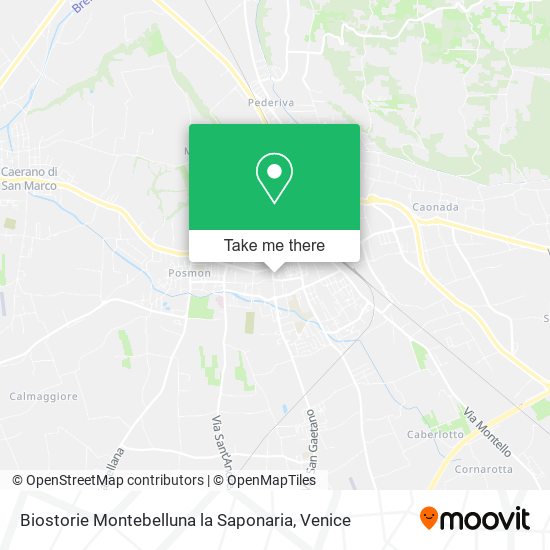 Biostorie Montebelluna la Saponaria map