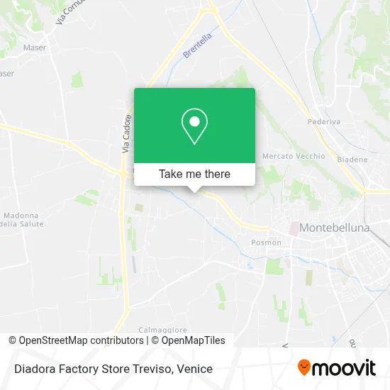 Diadora Factory Store Treviso map