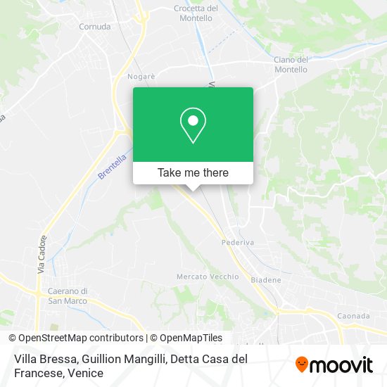Villa Bressa, Guillion Mangilli, Detta Casa del Francese map