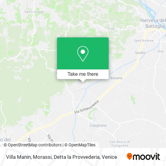 Villa Manin, Morassi, Detta la Provvederia map