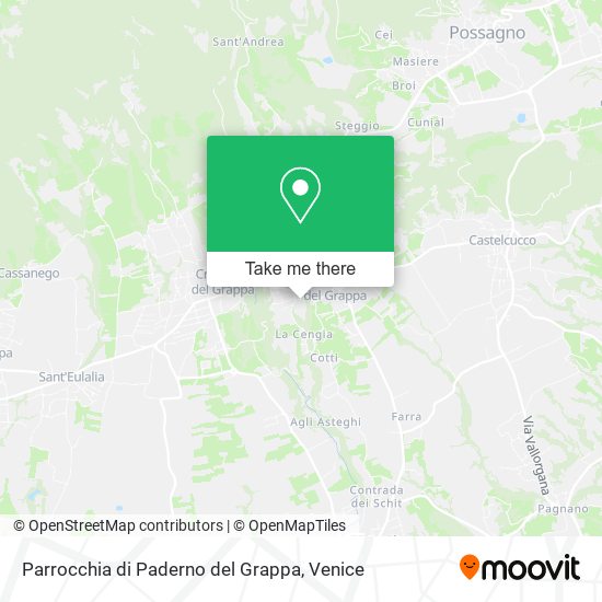 Parrocchia di Paderno del Grappa map