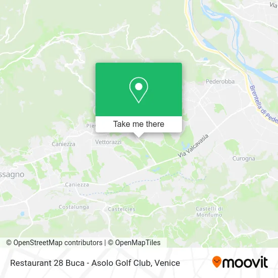 Restaurant 28 Buca - Asolo Golf Club map