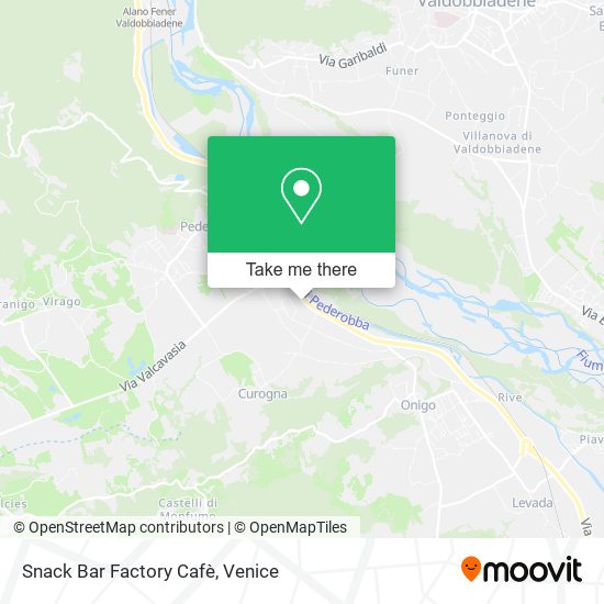 Snack Bar Factory Cafè map