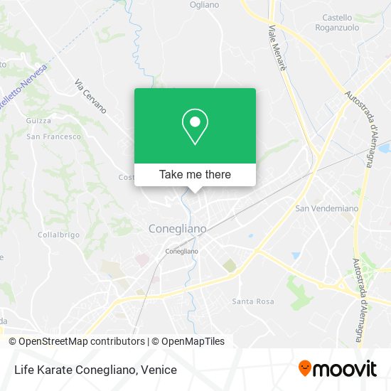 Life Karate Conegliano map