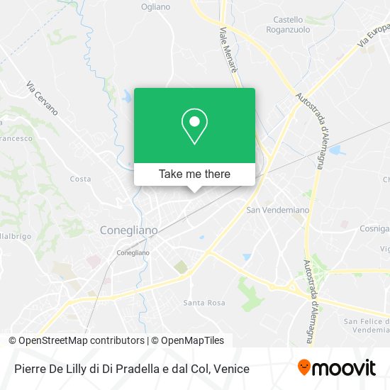 Pierre De Lilly di Di Pradella e dal Col map