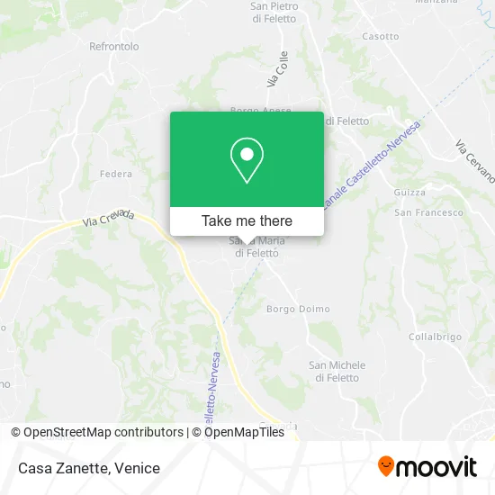 Casa Zanette map